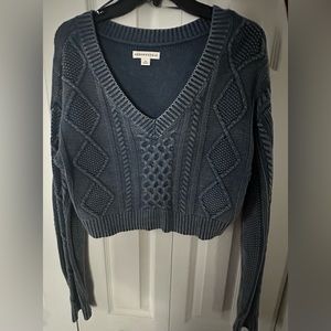 Aeropostale Crop V-Neck Sweater